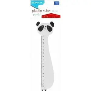 Plastic ruler STARPAK 15 cm Panda design
