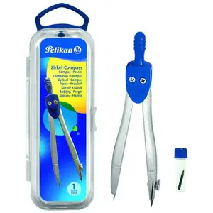 Metal Compass HERLITZ 17 cm – drawing compass for school and technical use