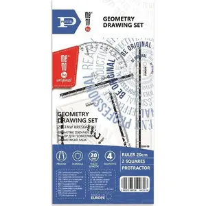 Drafting set with 20 cm ruler MemoBe PRATEL – MemoBe 440496