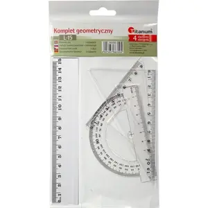 Geometry set Titanum 4-piece small, 15 cm, brand Titanum (model 02943)