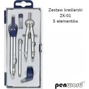 Drawing set Penword ZK-01 — Penword 5-piece technical drawing set
