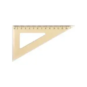 Школьная экierка Grand GR-853 — пластиковая треугольная линейка 60°/30°