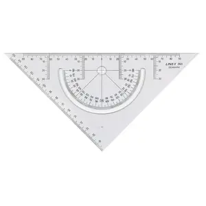 Trijstūra cirkulieris Linex 2622, caurspīdīgs Styrene Acrylonitrile (SAN), biezums 2 mm, 1 gab.