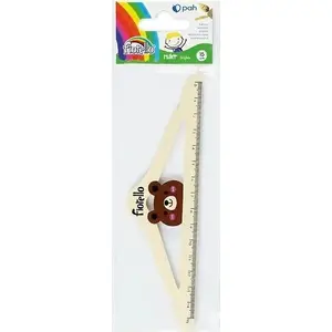 Wooden 15 cm ruler Fiorello with bear hanger, model 441555
