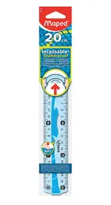 Ruler Maped Flex 200 mm plastic, translucent blue — 200 mm length