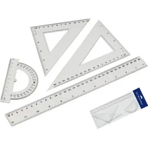 Geometry set STARPAK 4-piece kit model 174932 — compass, divider, protractor, ruler