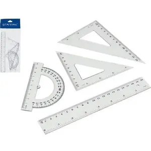 Set of geometry tools STARPAK 20 cm, 4 pieces (model 174931)
