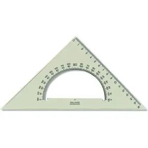 Ruler set with protractor KOH-I-NOOR Ekierka 16 cm with angle measure