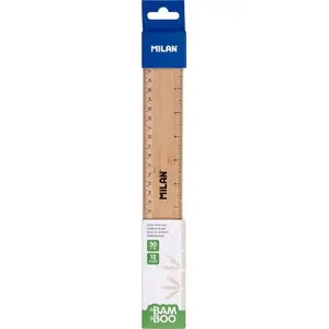 Ruler Milan bamboo 30 cm Milan model 635128