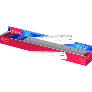 Ruler Maped Classic 40 cm — Maped 146114, rigid straightedge for drawing and measuring