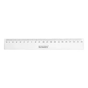Пластиковая линейка STARPAK 20 см модель 283237 — масштаб 20 см