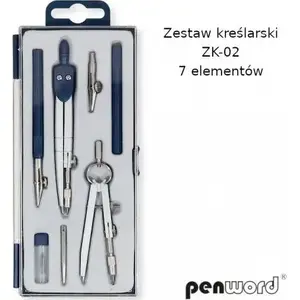 Drafting set Penword ZK-02 — Penword 7-piece drawing/technical set