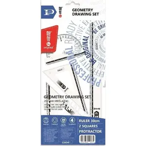 Drafting set with 30 cm ruler MemoBe MamoBe PRATEL, drawing tools kit (MPN 440872)