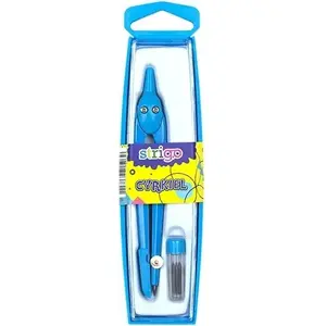 Compass Pukka Cyrkiel blue model SSC014 — drawing compass for school and technical use