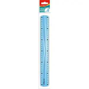 Ruler Keyroad KEYROAD 30 cm flexible with hanging hole, assorted colors