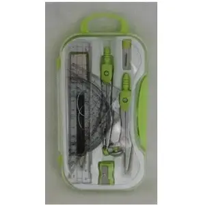 Penmate Cyrkle PC-103 school compass set with accessories, green