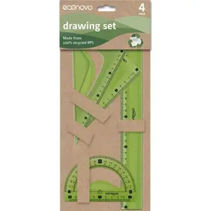 Geometry set PBS Connect KEYROAD 30 cm, 4 pieces
