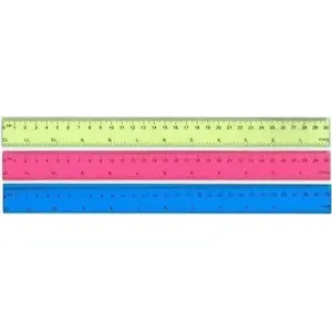 Lineāls FANDY 30 cm plastmasas mērlīnija, modelis 504635