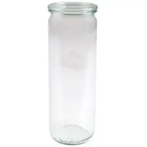 Glass cylinder jar 600 ml with lid WECK — set of 6