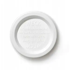 Glass jar lids WECK Keep Fresh 80 mm, pack of 5 — replacement lids for canning jars
