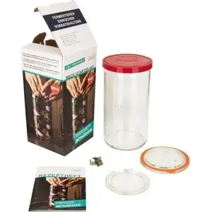 Fermenter jar kit Jata WECK 1590 ml — glass jar with ferment starter accessories