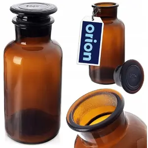Стеклянная банка для продуктов Lumarko 500 мл с пробковой крышкой и широким горлом