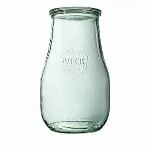 Jar WECK Tulpe 2700 ml with lid — set of 4, glass preserving jars
