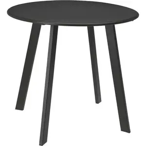 Round metal side table H&S Decoration 50 cm, grey matte