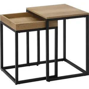 Coffee table set Songmics VASAGLE SGM-XLNT02N — 2-piece industrial-style nesting tables