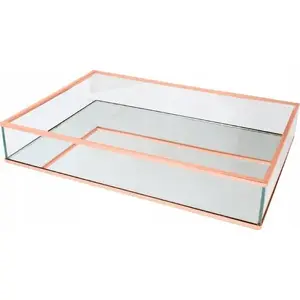 Mirror tray organizer MOON in the room Stella II ML03 Rose Gold