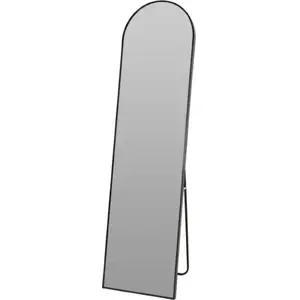 Floor mirror KOOPMAN 150 x 40 cm black — full-length standing mirror