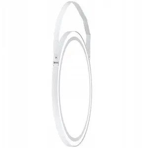 Wall Mirror ETAP LRMB-75 round Ø75 cm on strap Belt White