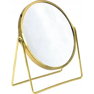 Make-up Mirror RIDDER Summer S — gold steel frame, glass mirror