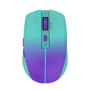 Pele Triton IWM-511RM Office labročai optiskā 1600 DPI, RF Wireless + Bluetooth + USB-C, 6 pogas, gredzena ritināšana, zaļa/violeta