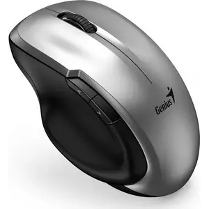 Mouse Genius Ergo 8200S, wireless optical mouse 1200 DPI, 2.4 GHz, 5 buttons, Blue-Eye sensor, silver
