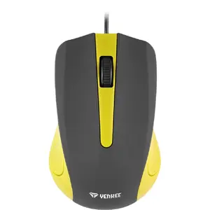 Vadu pelīte SENCOR YMS 1015YW, optiskā, USB, kompakta, dzeltena