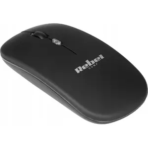 Wireless Mouse Rebel Comp WM210 — compact black wireless optical mouse
