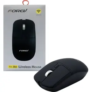 Wireless Mouse Vega FV-386, black — compact optical mouse, 2.4 GHz, USB receiver