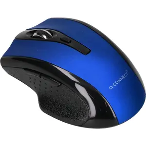 Bezvadu ambidikstrā peles Q-Connect KF18069 — RF bezvadu, ritentiņš, zils/melns