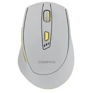 Беспроводная перезаряжаемая мышь OMEGA OMC529RWGL — USB‑C, серо‑лаймовая