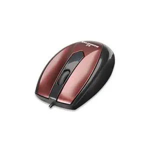 Wired Ambidextrous Optical Mouse MANHATTAN MO1 — USB Type-A, 1000 DPI, 3 buttons, Bordeaux