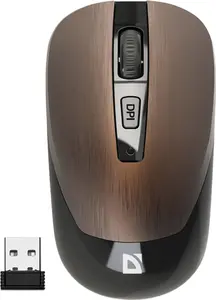 Bezvadu optiskā klusā pele DEFENDER WAVE MM-995, 1600 DPI, brūna