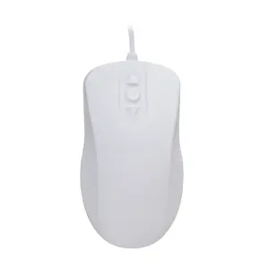 Medical Ambidextrous Wired Mouse Cherry Contour ClassicClean IP68 5‑Button 1000 DPI USB Type‑A White