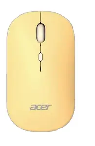 Мышь Acer AMR130 амбидекстрная RF Wireless + Bluetooth 1600 DPI, 4 кнопки, жёлтая