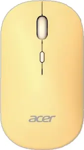 Mouse Acer AMR130 Ambidextrous RF Wireless + Bluetooth 1600 DPI, 4 buttons, yellow