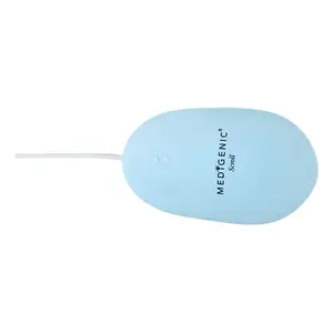 Medicīniskā ambidextrāla optiskā pele Medigenic KEI-MM001, 5 pogas, USB Type-A, gaiši zila