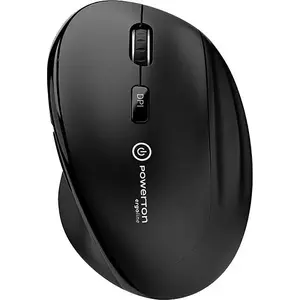 Wireless Optical Mouse Powerton WPM10E — compact ergonomic design, USB receiver, battery-powered