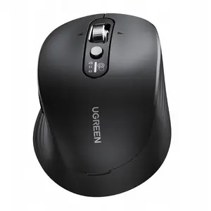 Беспроводная мышь UGREEN M752 Bluetooth 5.4 и 2.4 ГГц, двухрежимная, питание 2xAA (чёрная)