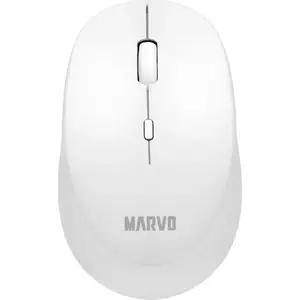 Беспроводная оптическая мышь Marvo WM103WH — 1600 DPI, 2.4 ГГц, 4 кнопки, белая, на AA