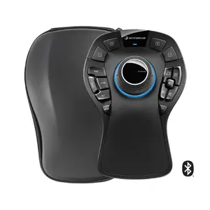 3Dconnexion SpaceMouse Pro Wireless 6DoF Bluetooth 3DX-700119 melns — biroja 3D kontrolieris